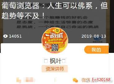 葡萄浏览器 一款聚焦于内容与服务分发的移动浏览器